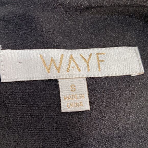 WAYF Arabella Black Side Cutout Sleeveless Scoop Neck With Side Slit Dress - Picture 4 of 16